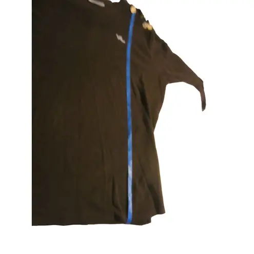 Rocawear Brown Long Sleeve Top Coin Trim Boho Style 3XL