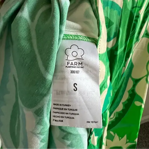 Farm Rio Anthropologie Tropical Groove Circle Cut Out Midi Dress Small