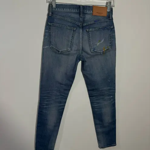 NWOT MOUSSY VINTAGE Dixie Paint Platter BlueSkinny Jeans Size 24 Blue