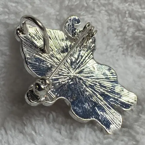 Santa Clause Candy Cane Christmas Holiday Pin Brooch Pendant Enameled Metal