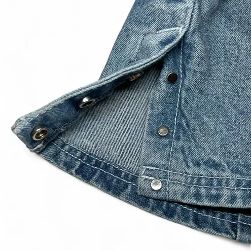 Maniere De Voir Manière De Voir Light Wash Cargo Jeans Size 10 High Rise 100% Cotton