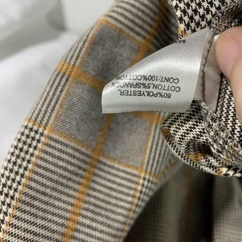 Doe & Rae Plaid Short Sleeve Tie Front Dress