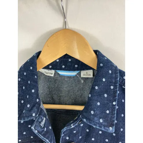 Liz Claiborne  Polka Dot Jean Jacket Size Small