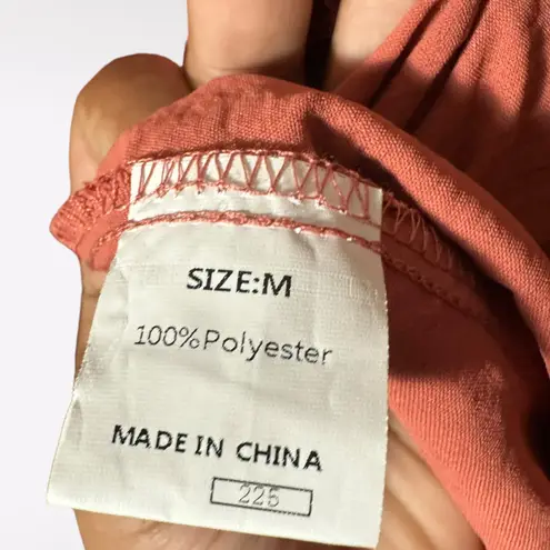 Pink Peasant Dress M Ruffle Textured Tiered Balloon Sleeve Tied Kawaii Girly Size M