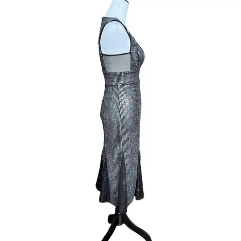 NBD Revolve X  Dress Size XS NWT Rainbow Bright Sequin Mesh Party Sexy Pleated