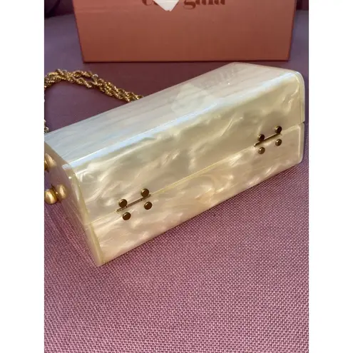 Cult Gaia Hajar Shoulder Bag in Ivory New with Box Womens Purse Handbag