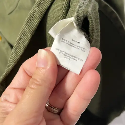 Thread & Supply Olive Green Button cotton shirt jacket size medium