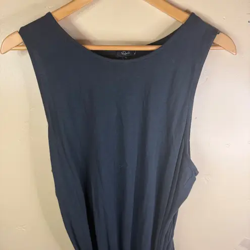 Rails Brie XL Black Sleeveless Knit Dress Twist Front Tie Detail Formal Career