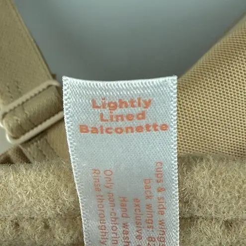 Cacique Lightly Lined Balconette Lace Covered Full Coverage Bra Size 44DDD