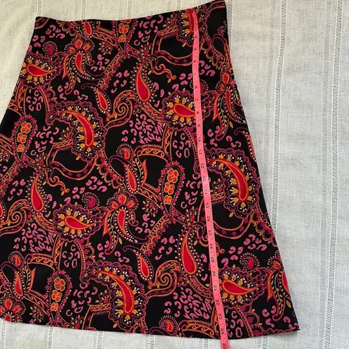 C’est Basic Y2k Midi Skirt in Paisley Print Pink Size M