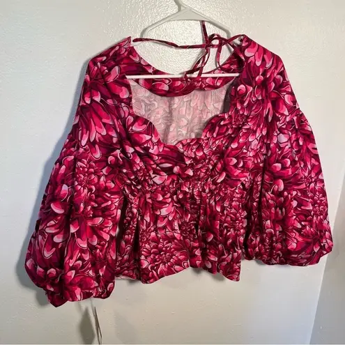 Kika Vargas x Target Mum Floral Blouse Pink
