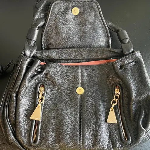 See By Chloe See by Chloé Black Leather Shoulder Bag w/ Antique Gold-Tone Hardware, Preowned