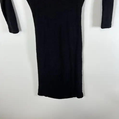 Velvet by Graham & Spencer Womens Dress Black XS 3/4 Sleeve Cotton Gauze