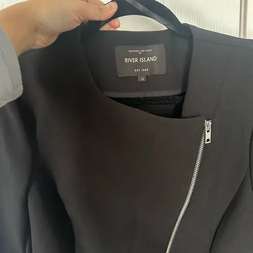 River Island ASOS side zip up blazer jacket