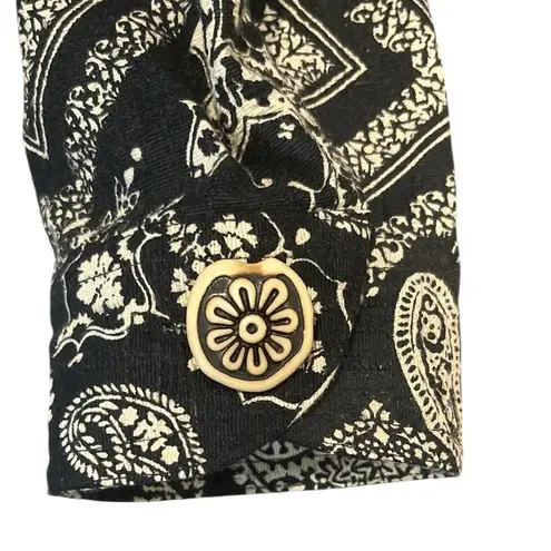 Coldwater Creek  Silk Cotton Textured Woven Button Up Jacket/Top Petite M