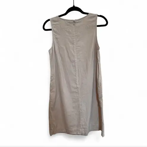 J.Crew  Linen Sleeveless Shift Dress Sz 4 Normcore