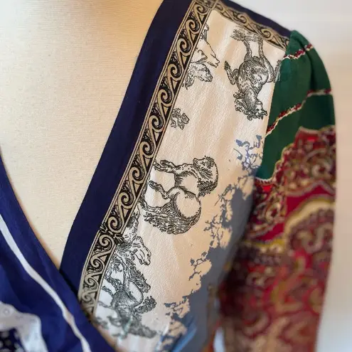 Moulinette Soeurs Anthropologie by Istanbul Handkerchief Faux Wrap Dress