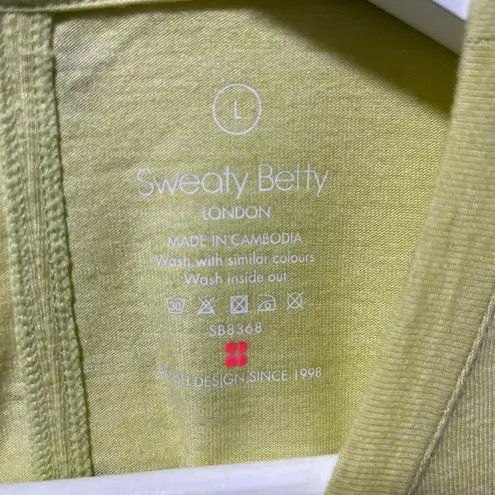 Sweaty Betty Women's Focus Training Long Sleeve Crewneck T-Shirt Green Size L