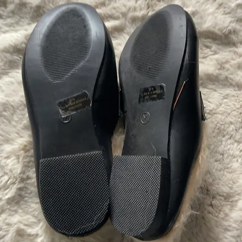 Ellen Tracy faux fur lined slides size 5/6