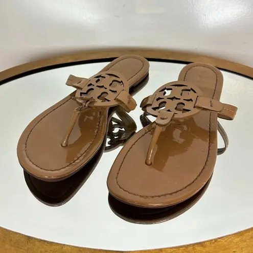 Tory Burch  Miller Patent Sandal in Tan Size US 8