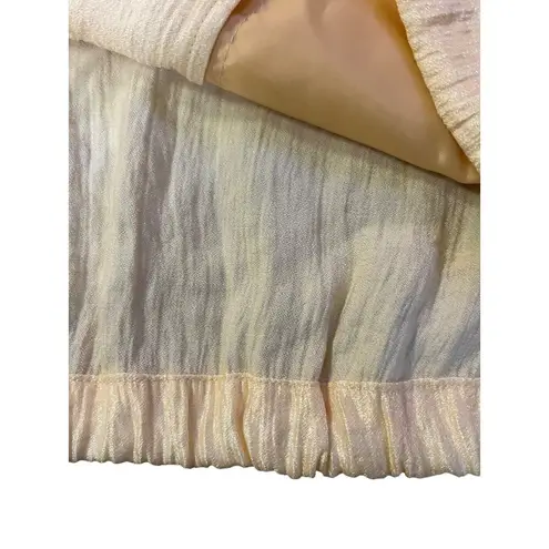 Christopher & Banks Textured Utility Jacket Womens Medium Lightweight Yellow