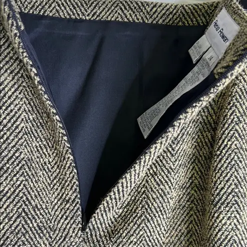 Rena Rowan Wool Blend Lined Pencil Skirt Knee-Length Size 14