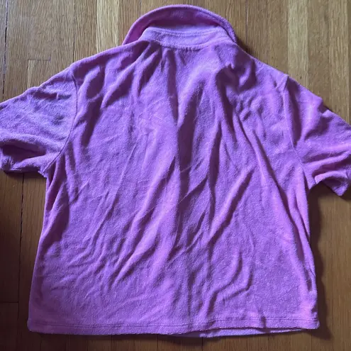 Barbie 🩷 Terrycloth Pink Polo, Size M Size M