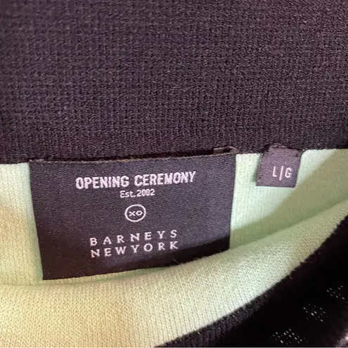 Opening Ceremony Black and White Zebra Patterned Mini Skirt Size Large Barney's