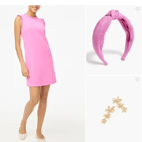 J.Crew  Ruffleneck suiting dress