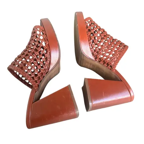 Sézane Sezane ANNALISA HIGH MULES in smooth natural leather 39