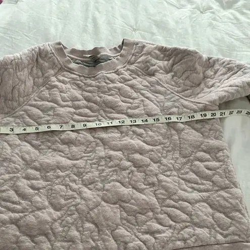 prAna Women’s Medium Pink Carin Quilted Sweatshirt