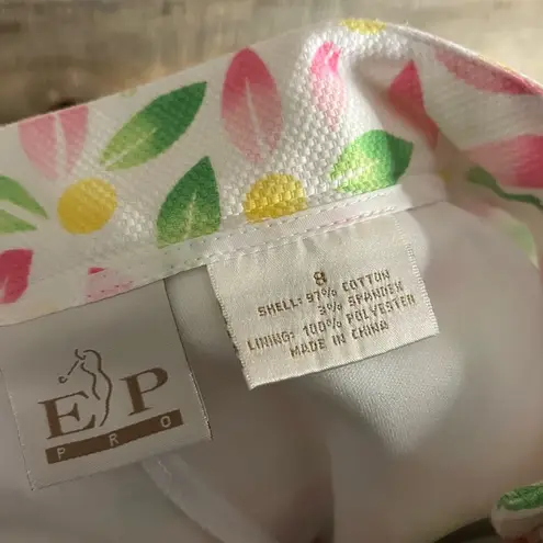 EP Pro White Floral Skort Size 8