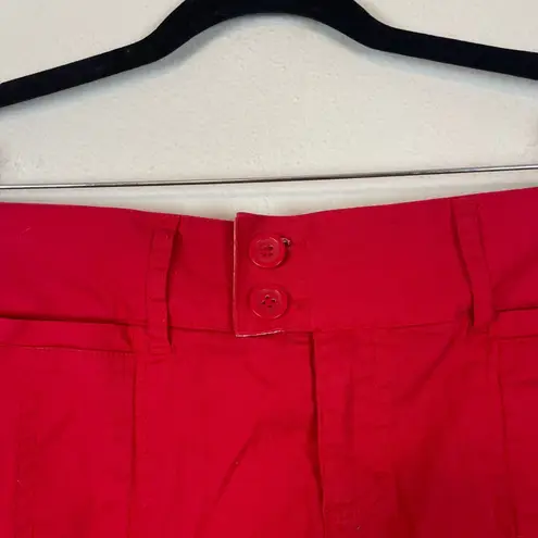 VTG Y2K Jalatex Denim Division Red Pleated Mini Skirt Skort Plus Size 18 Pleated