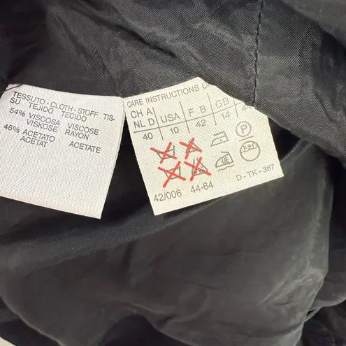 Max Mara Cruise Classic Suit Jacket in Black Size 10