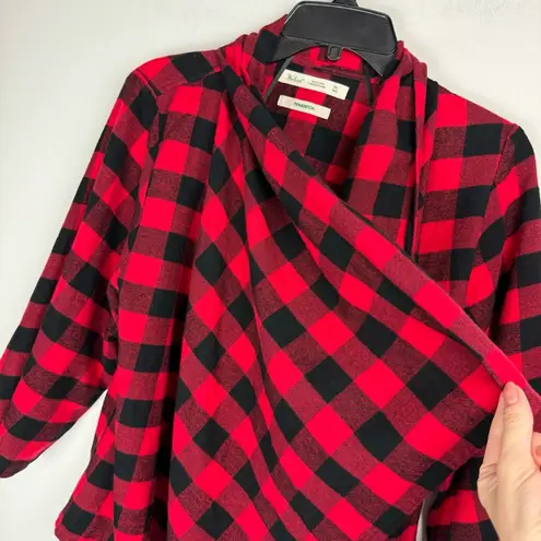 Woolrich NWT Pemberton Wrap Cardigan Sz M/L Buffalo Plaid Check Cotton