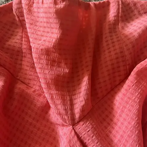 by the way. Revolve Jenny Tube Front Tie Textured Coral Mini Dress small