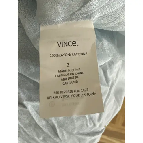 Vince. Light Blue Silk Satin Band