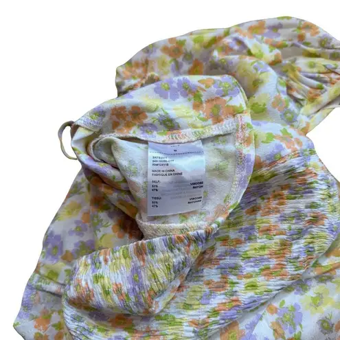 Sophie Rue Blouse Crop Top Size Small Ditsy Floral Pastel Yellow Cottage Prairie