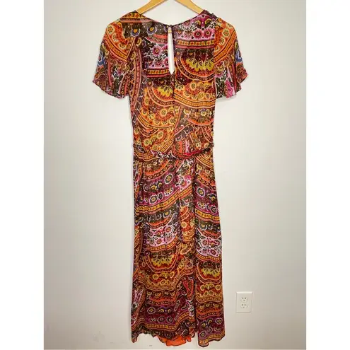 Akemi + Kin Anthropologie Murol Wrapped Boho Maxi Dress size 12