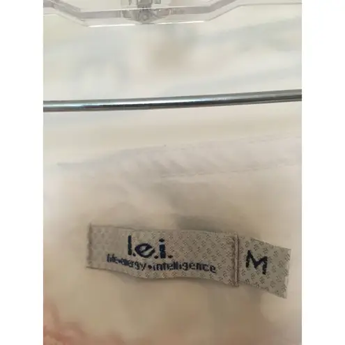 Lei Women's Juniors Medium Orange & White Lightweight Board Shorts Swim Size undefined