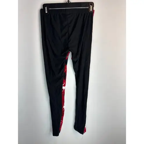 Just One Christmas Holiday Theme Plaid Leggings 2 Pcs Women's Medium NWOT Black