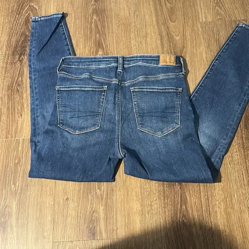 American Eagle  Brilliant Blue High Waisted Jegging size 10