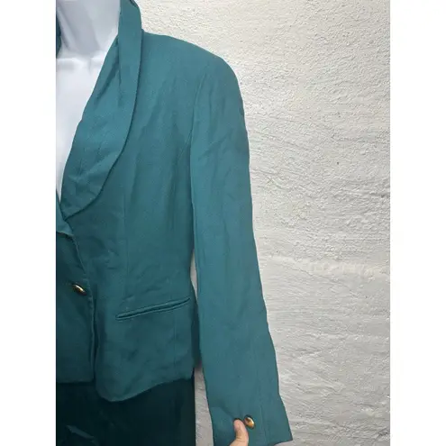 E.R.GERDARD for RELYN women’s teal suit Size 10 Blue