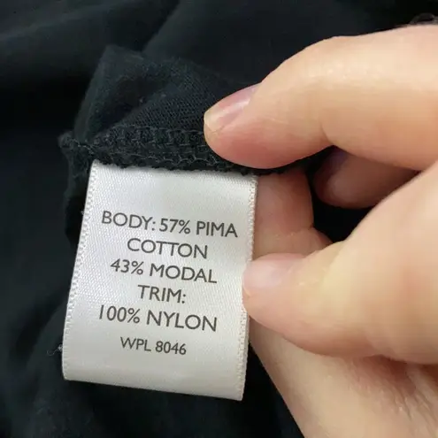 Inc international Concepts petite appliqué lace v neck top size S