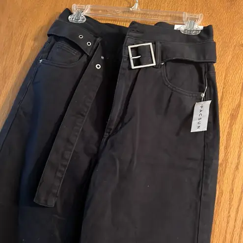 PacSun  Cinched Black Mom Jeans