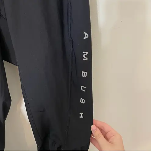 AMBUSH Logo Print Stirrup Pant Leggings Black High Rise Size 2
