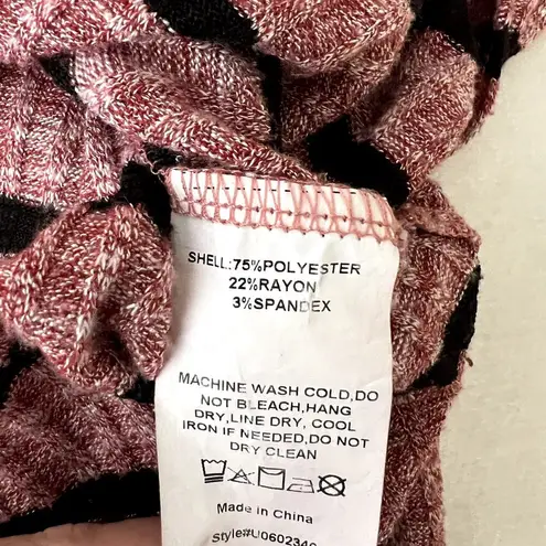 Suzanne Betro Weekend Red Striped Long Sleeve Top