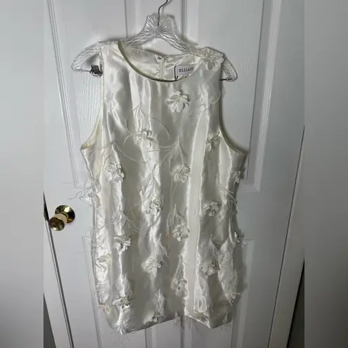 Elliatt Lunaria Satin Mini Dress In White XXL