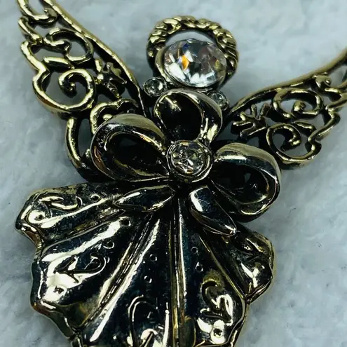 Religion Angel Pin Brooch Silver Gold Color Christian Church Halo Wings Guardian