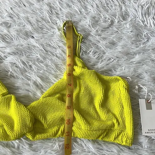 Good American 14.  Women’s Always Fits Twist Bikini Top Electric yellow001 size 8